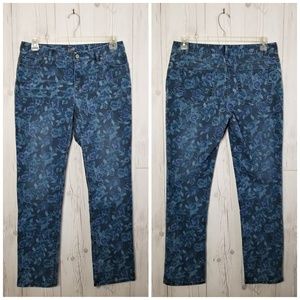 J. Jill • Authentic Fit Printed Slim-Leg Jeans